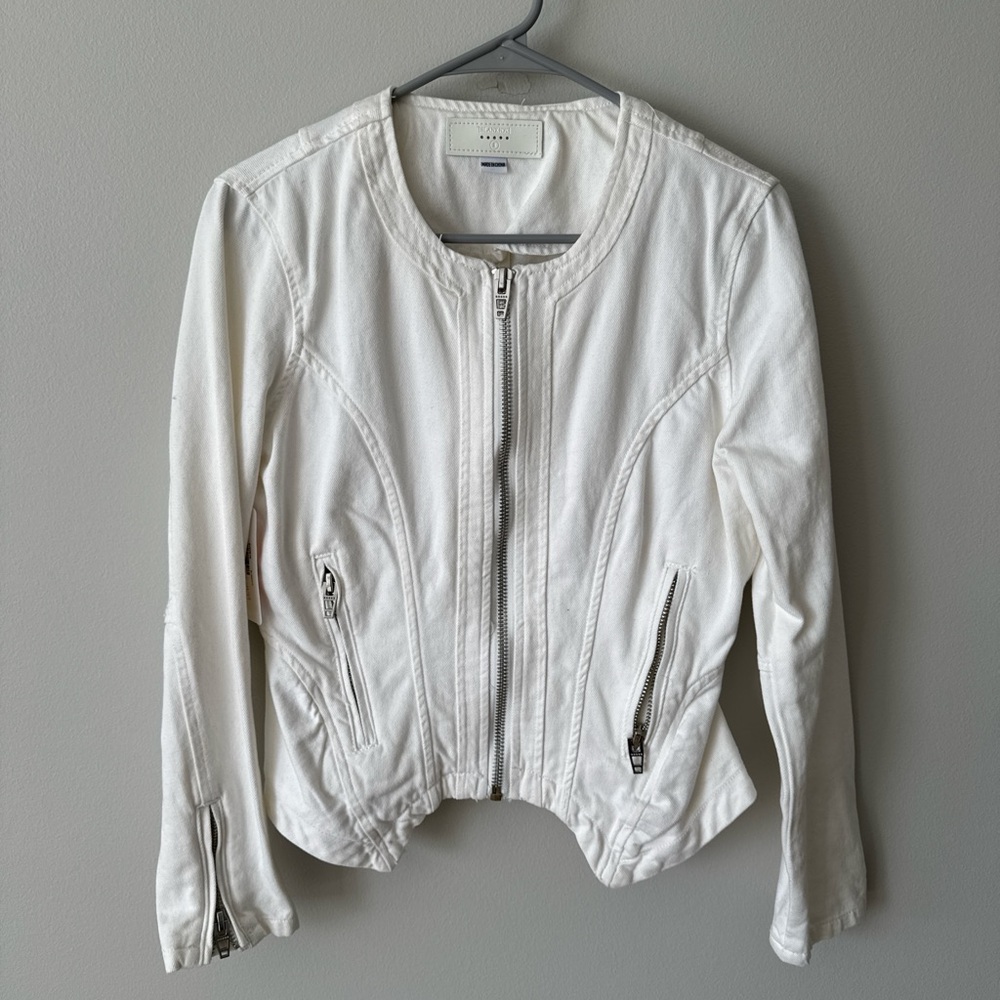 Blank NYC Cream Jean Jacket